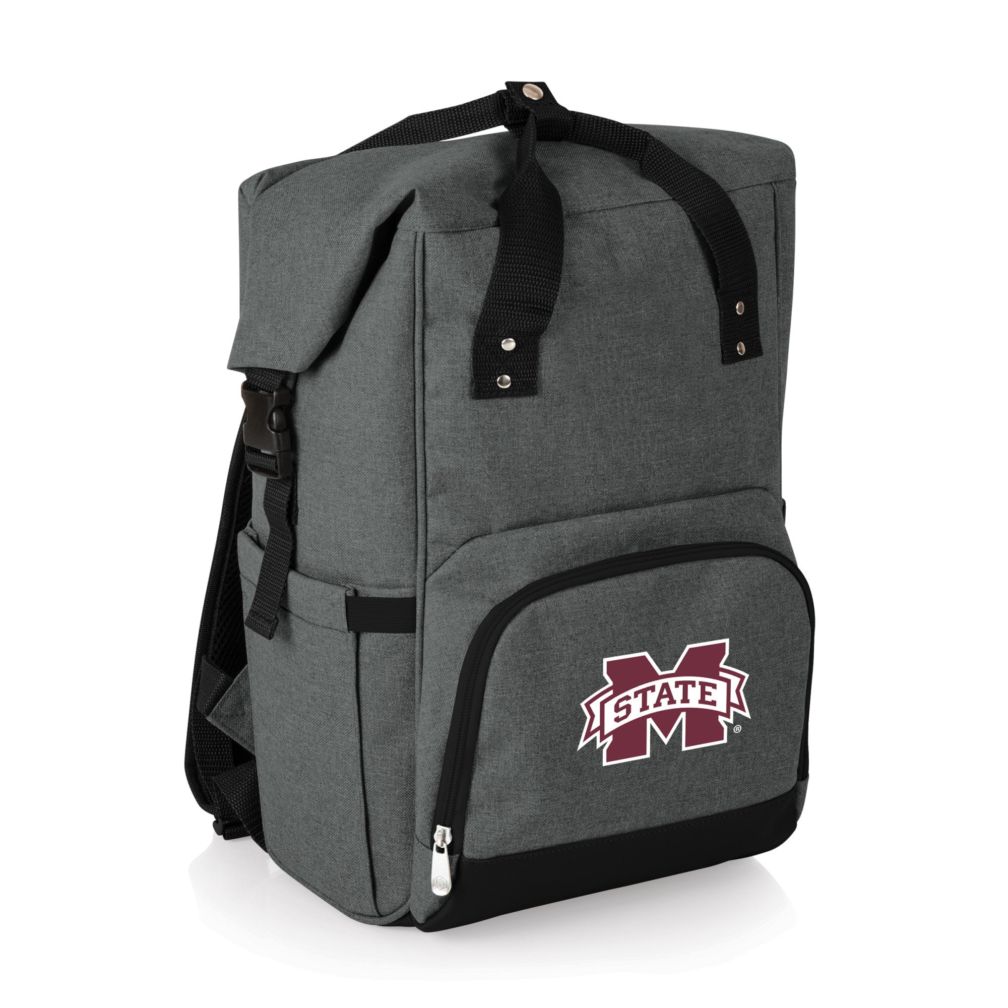 Mississippi State Bulldogs - On The Go Roll-Top Backpack Cooler