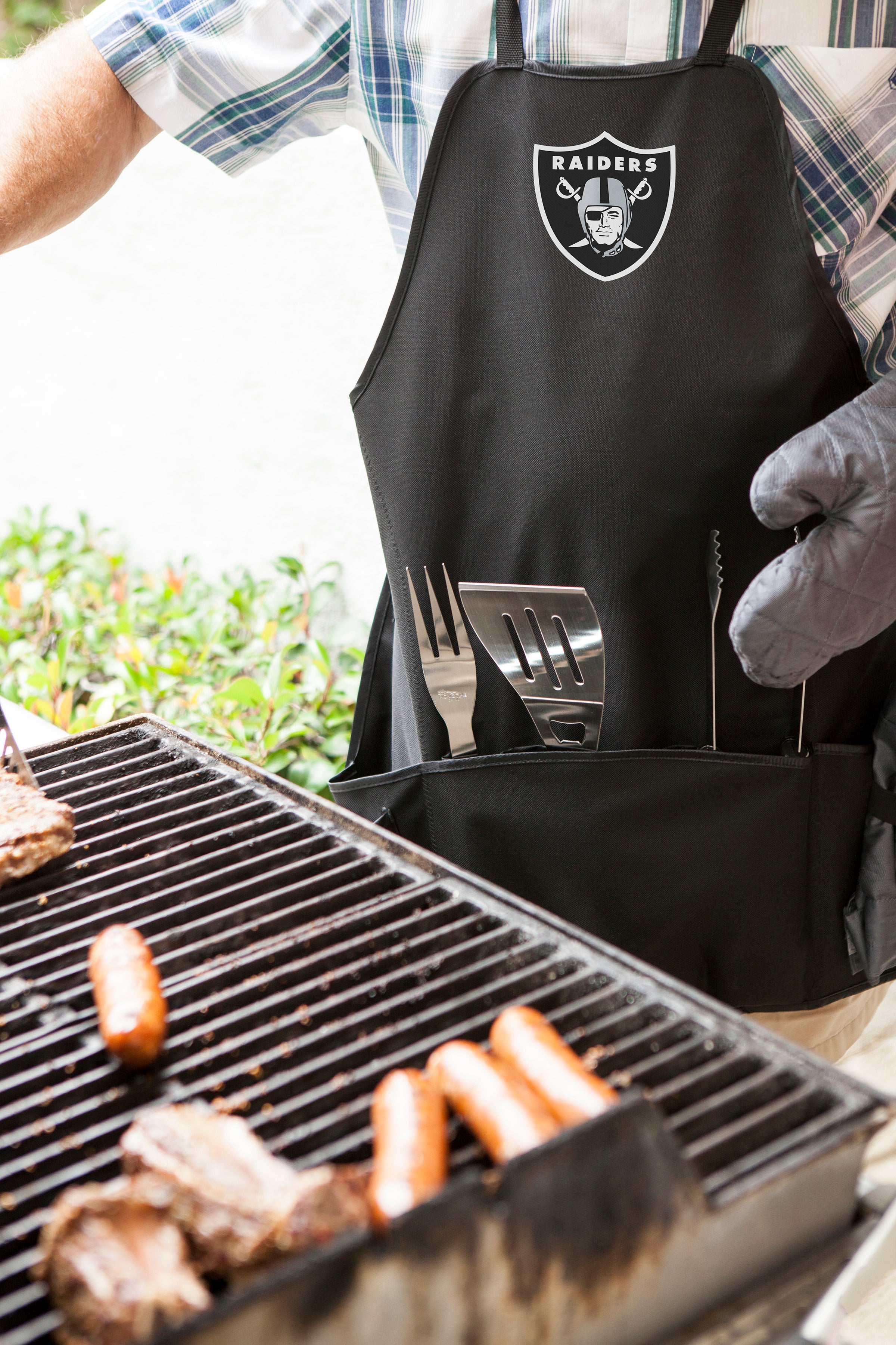 Las Vegas Raiders - BBQ Apron Tote Pro Grill Set