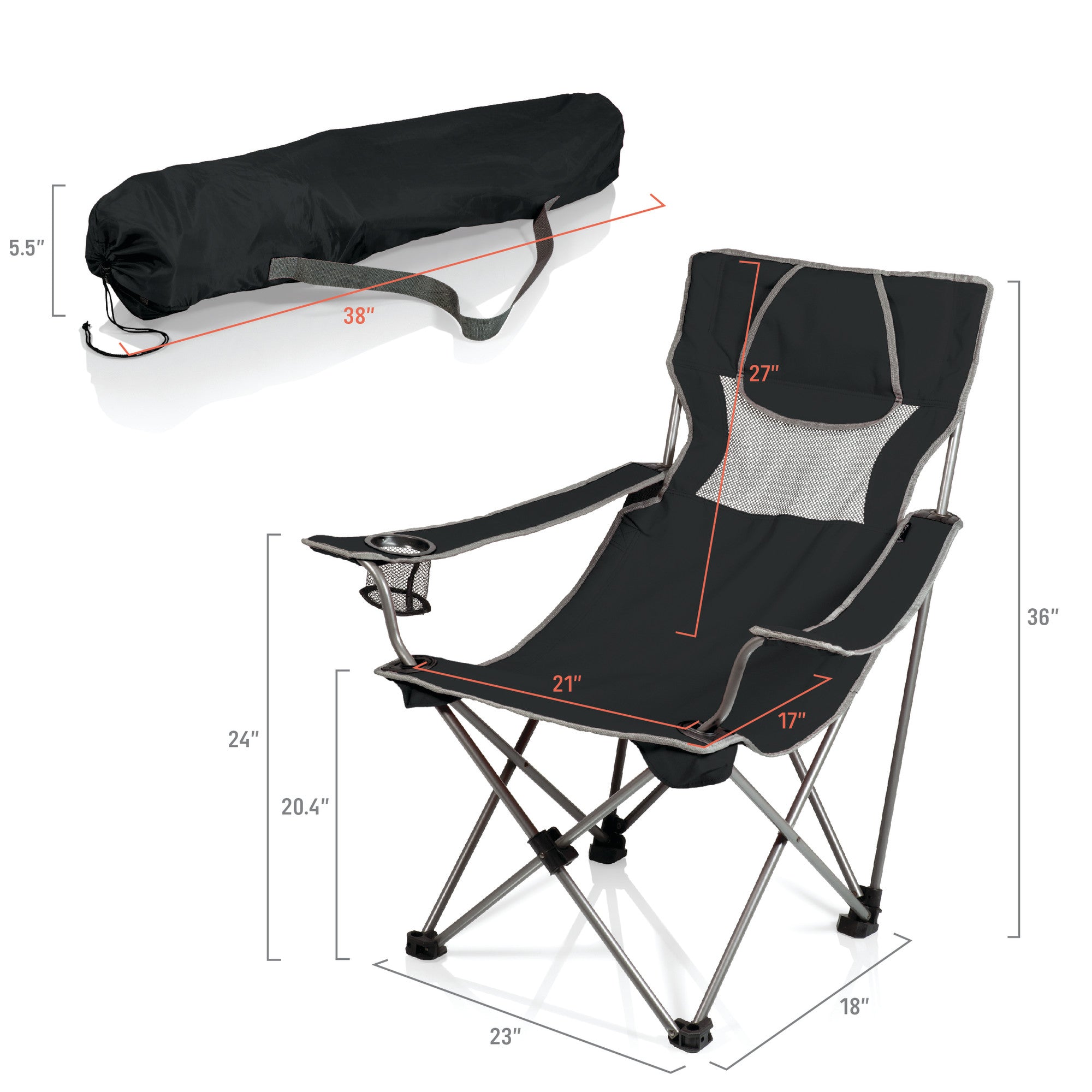 Arkansas Razorbacks - Campsite Camp Chair