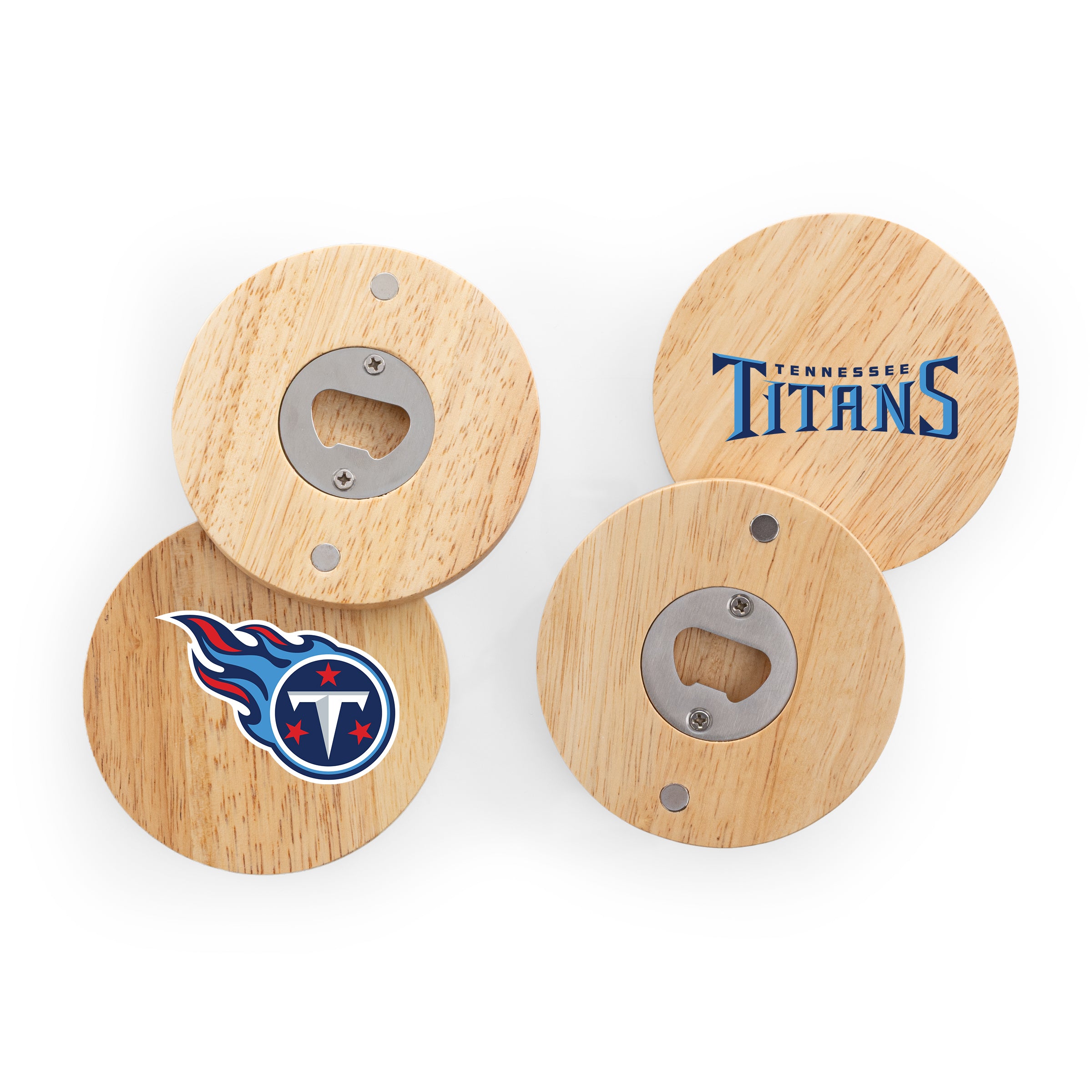 Tennessee Titans - Coasters with Bottle Openers Set of 4