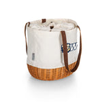 Wingate University Bulldogs - Coronado Canvas and Willow Basket Tote