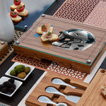 Carolina Panthers - Concerto Glass Top Cheese Cutting Board & Tools Set