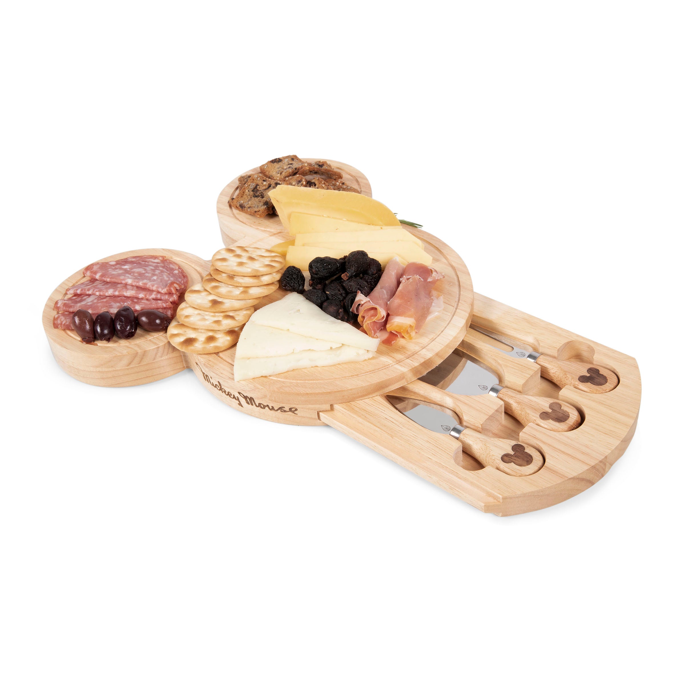 Mickey Mouse - Head Shaped Cheese Board with Tools