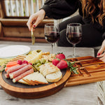 Maryland Terrapins - Insignia Acacia and Slate Serving Board with Cheese Tools