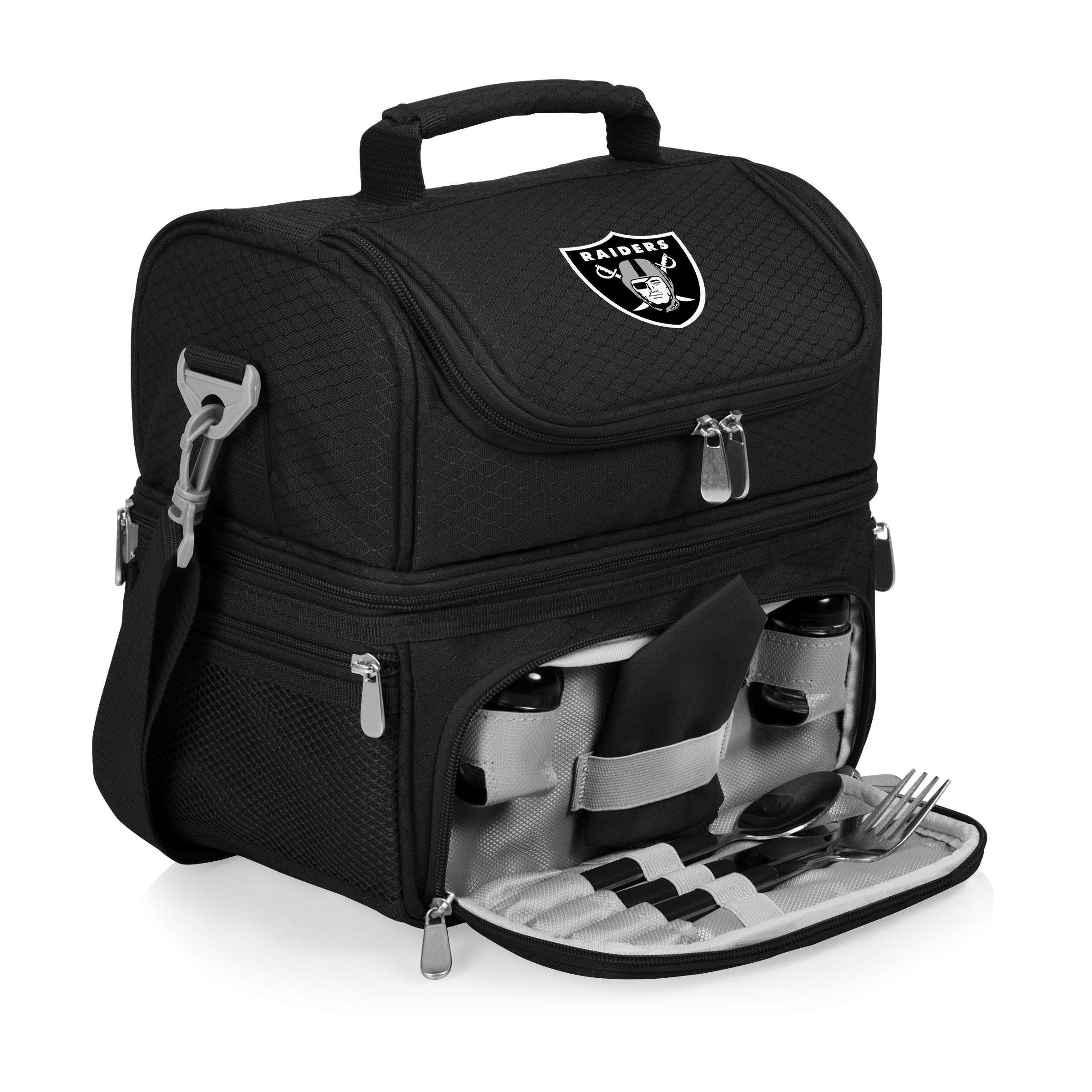 Las Vegas Raiders - Pranzo Lunch Bag Cooler with Utensils