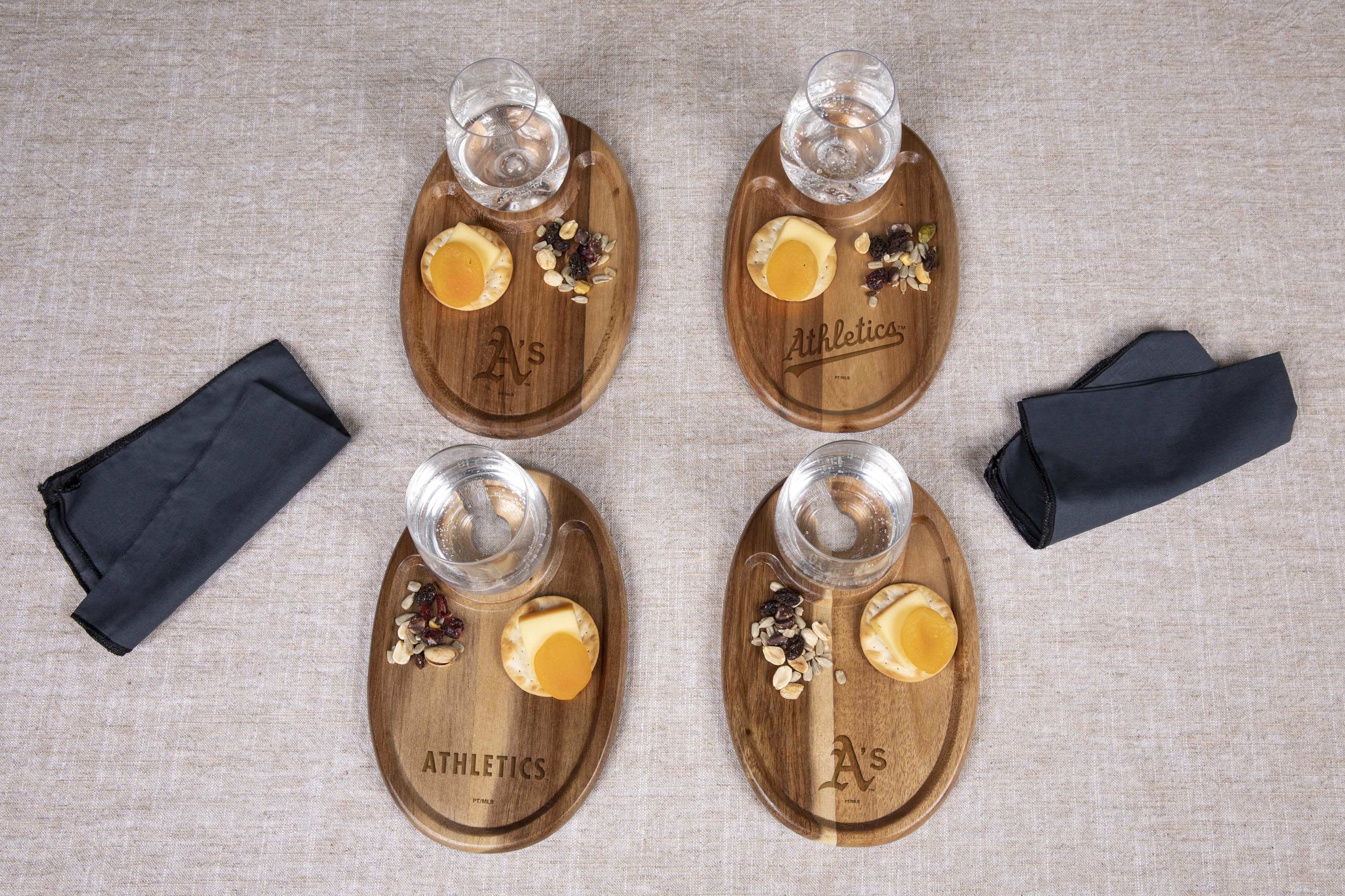 Athletics - Wine Appetizer Plate Set Of 4