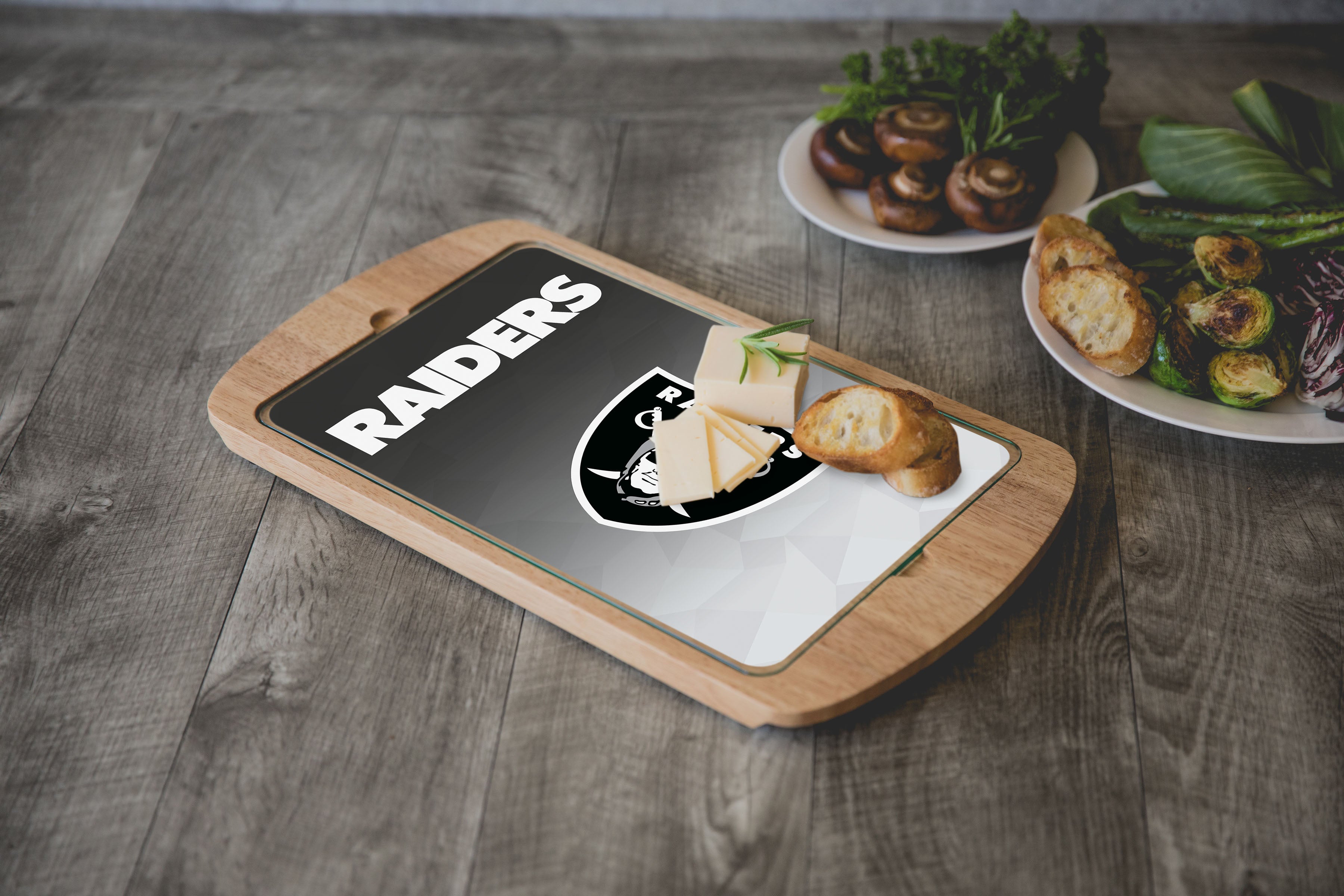 Las Vegas Raiders - Billboard Glass Top Serving Tray