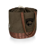 Florida Panthers - Coronado Canvas and Willow Basket Tote