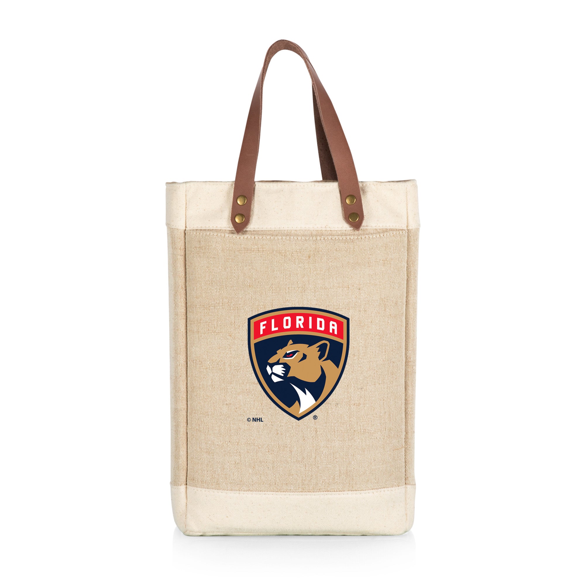 Florida Panthers - Pinot Jute 2 Bottle Insulated Wine Bag