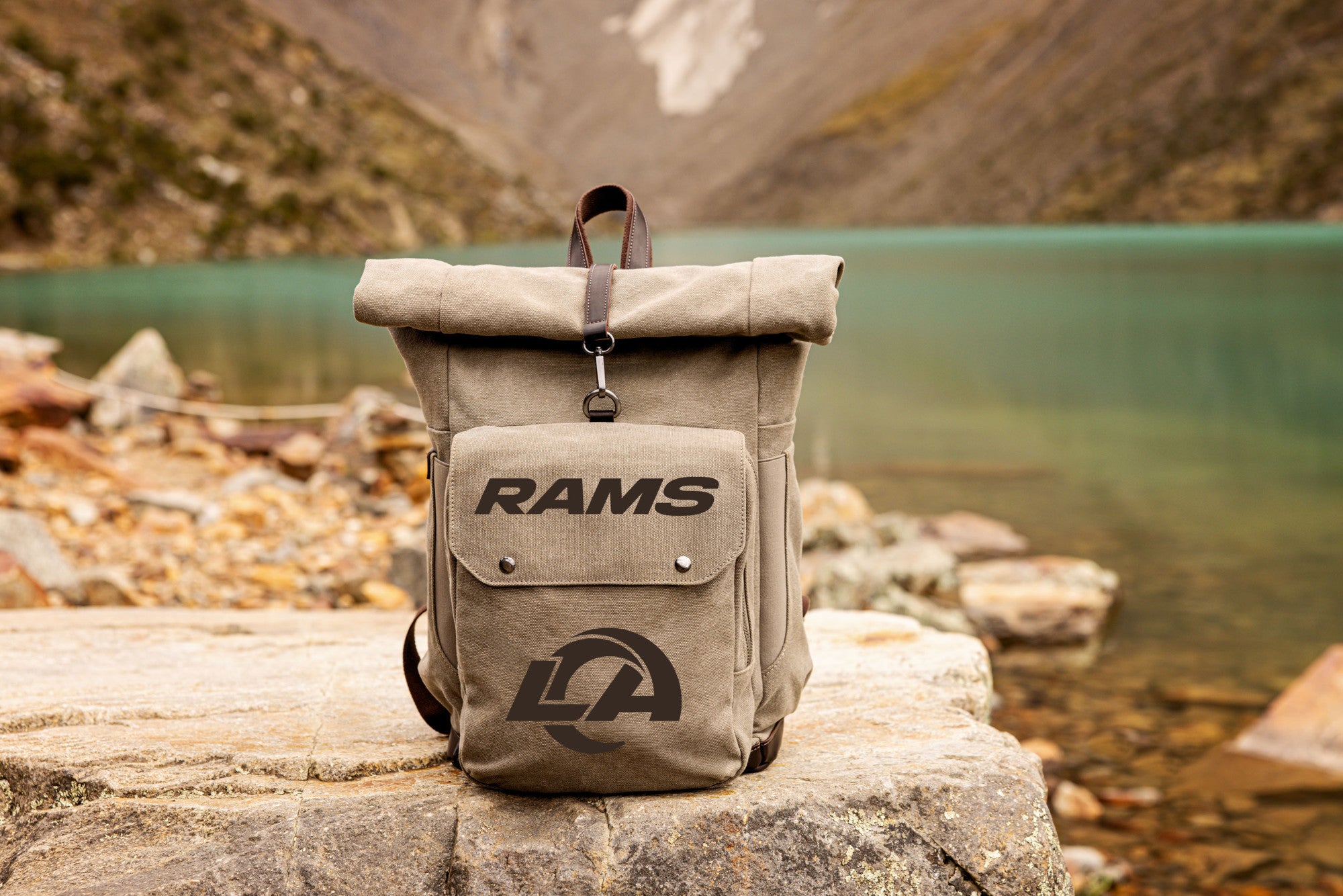 Los Angeles Rams - Carmel Roll Top Picnic Backpack Cooler