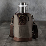Insulated Growler Tote with Silver 64 oz. Stainless Steel Growler