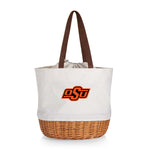 Oklahoma State Cowboys - Coronado Canvas and Willow Basket Tote