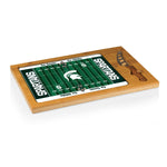 Michigan State Spartans - Icon Glass Top Cutting Board & Knife Set