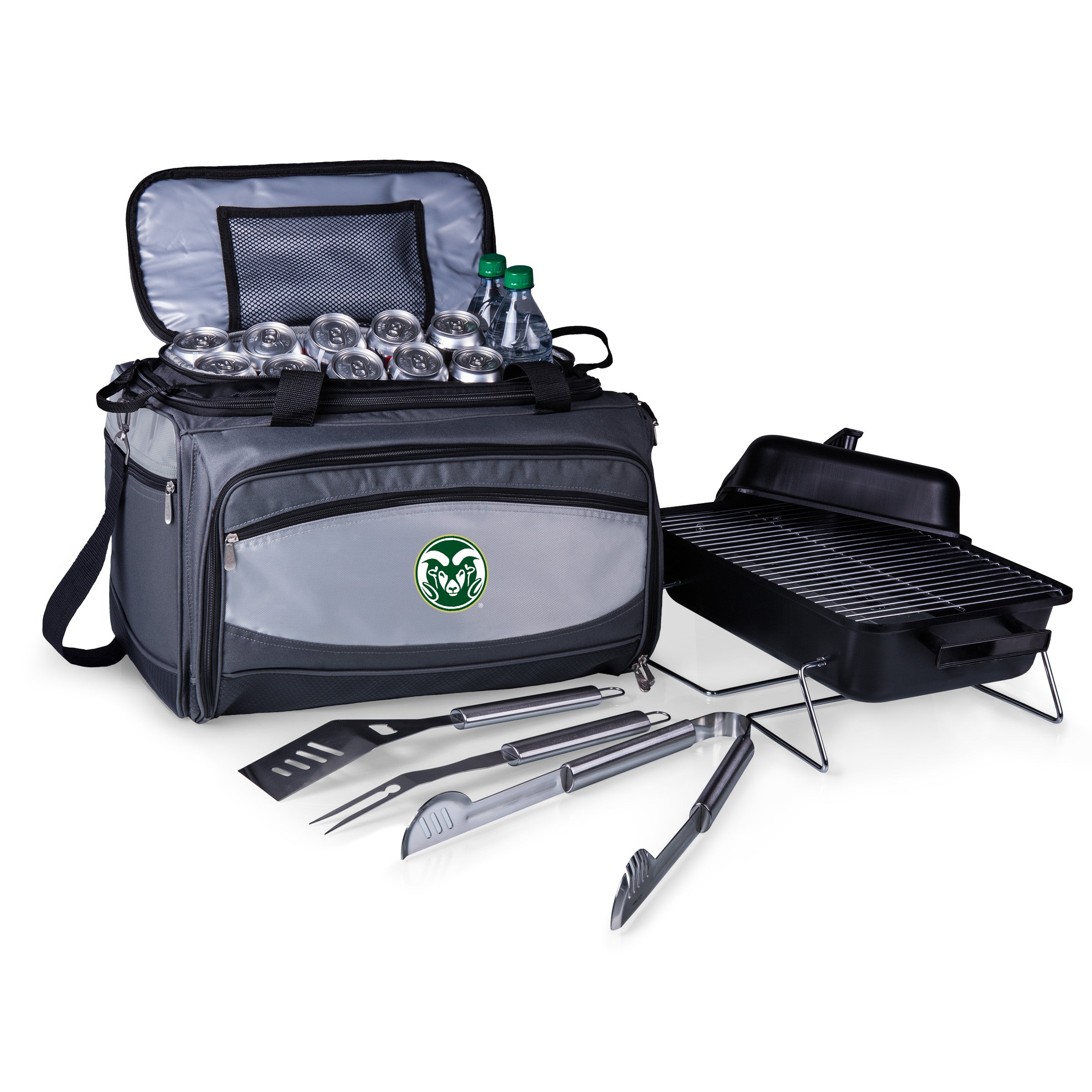 Colorado State Rams - Buccaneer Portable Charcoal Grill & Cooler Tote