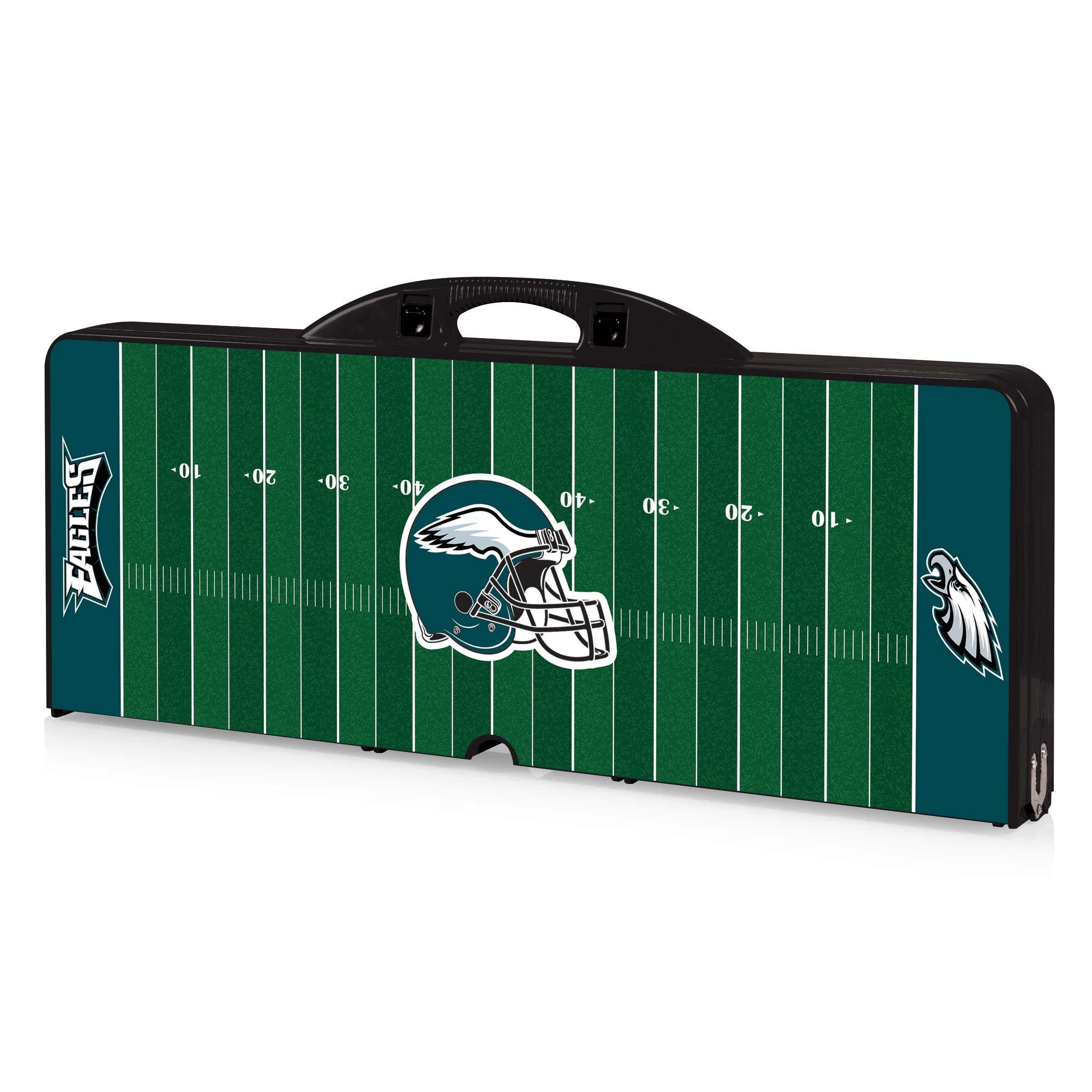 Philadelphia Eagles Football Field - Picnic Table Portable Folding Table with Seats