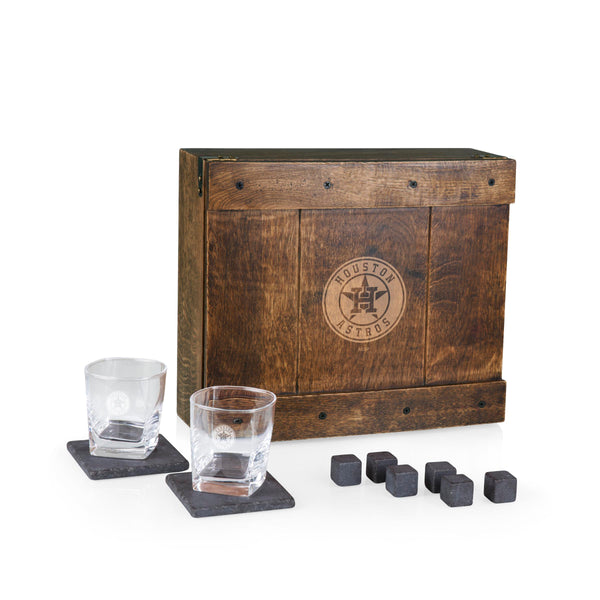 Houston Astros - Whiskey Box Gift Set