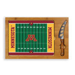 Minnesota Golden Gophers - Icon Glass Top Cutting Board & Knife Set