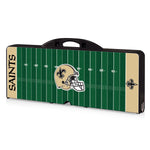 New Orleans Saints Football Field - Picnic Table Portable Folding Table with Seats