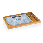 Carolina Hurricanes Hockey Rink - Icon Glass Top Cutting Board & Knife Set