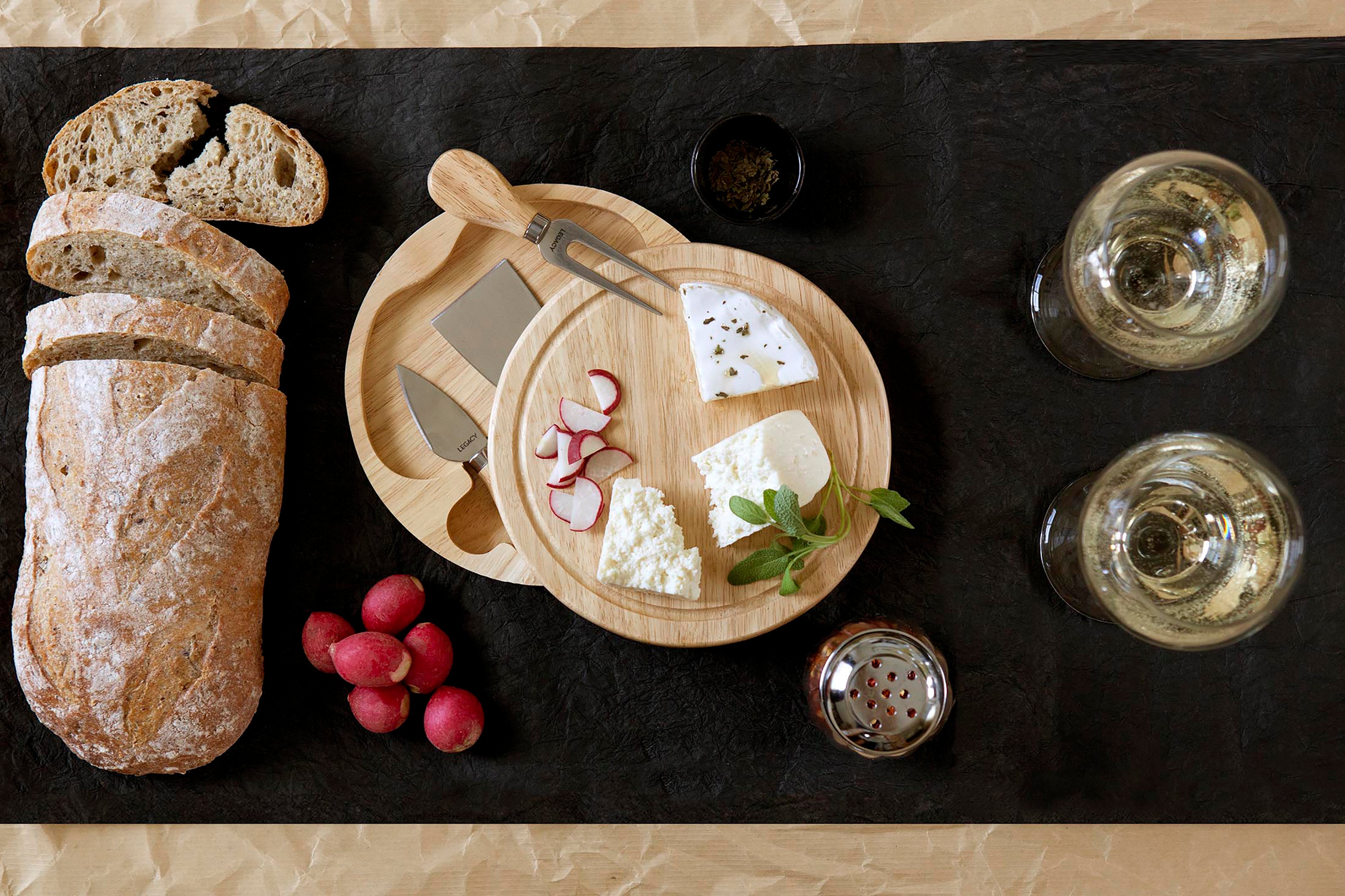 Texas Tech Red Raiders - Brie Cheese Cutting Board & Tools Set