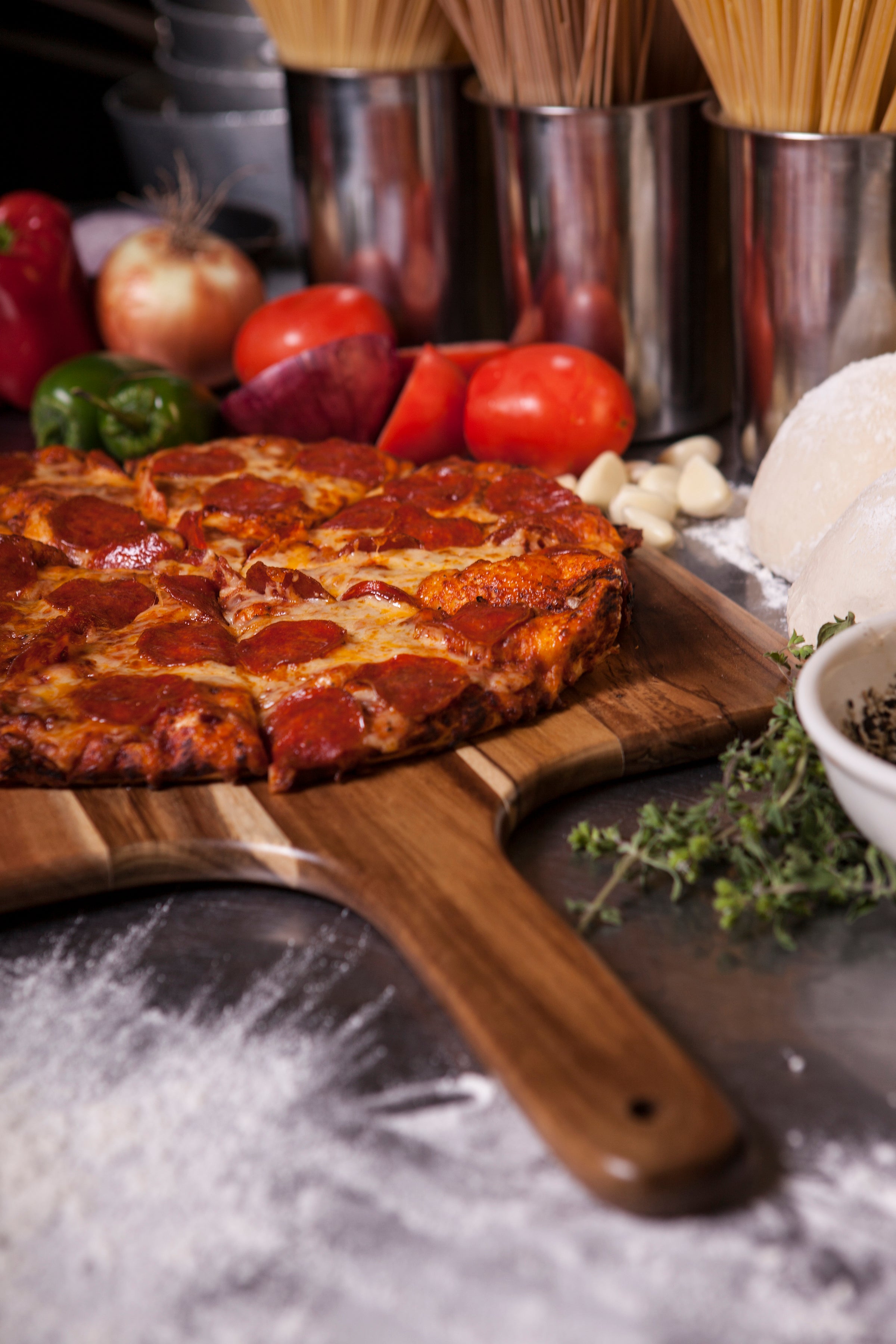 App State Mountaineers - Acacia Pizza Peel Serving Paddle