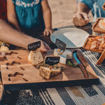 Texas Tech Red Raiders - Delio Acacia Cheese Cutting Board & Tools Set