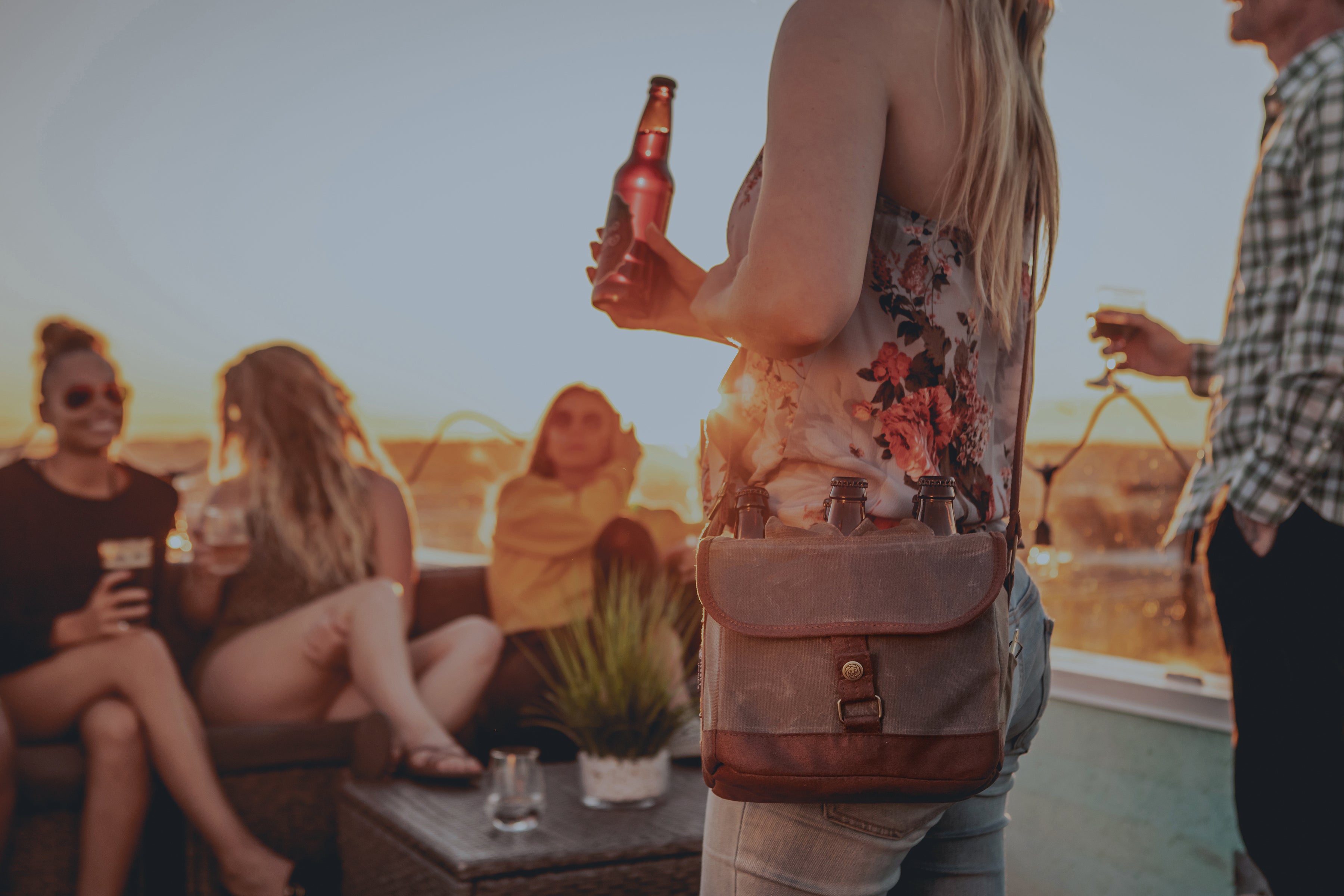 Beer Caddy Cooler Tote with Opener