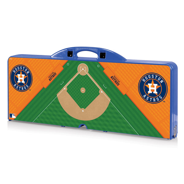 Houston Astros Baseball Diamond - Picnic Table Portable Folding Table with Seats