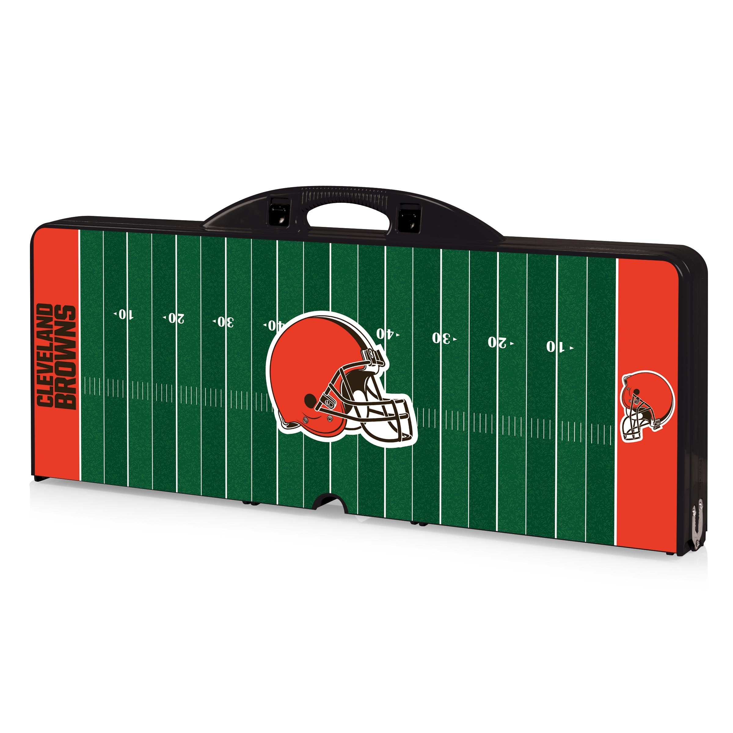 Football Field - Cleveland Browns - Picnic Table Portable Folding Table with Seats