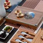 Detroit Lions - Concerto Glass Top Cheese Cutting Board & Tools Set