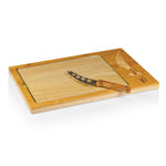 Minnesota Twins Baseball Diamond - Icon Glass Top Cutting Board & Knife Set