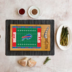 Buffalo Bills Football Field - Icon Glass Top Cutting Board & Knife Set