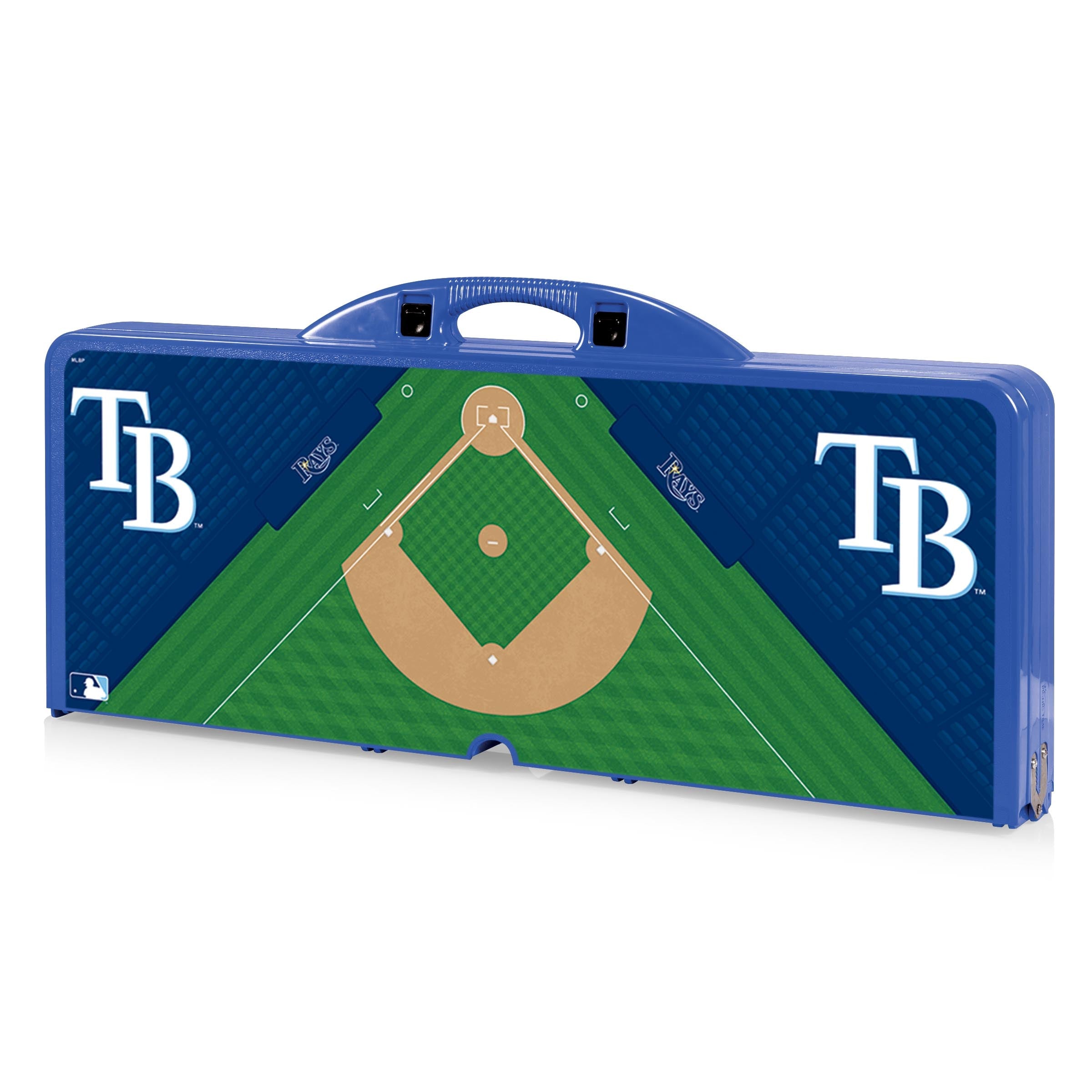 Tampa Bay Rays Baseball Diamond - Picnic Table Portable Folding Table with Seats