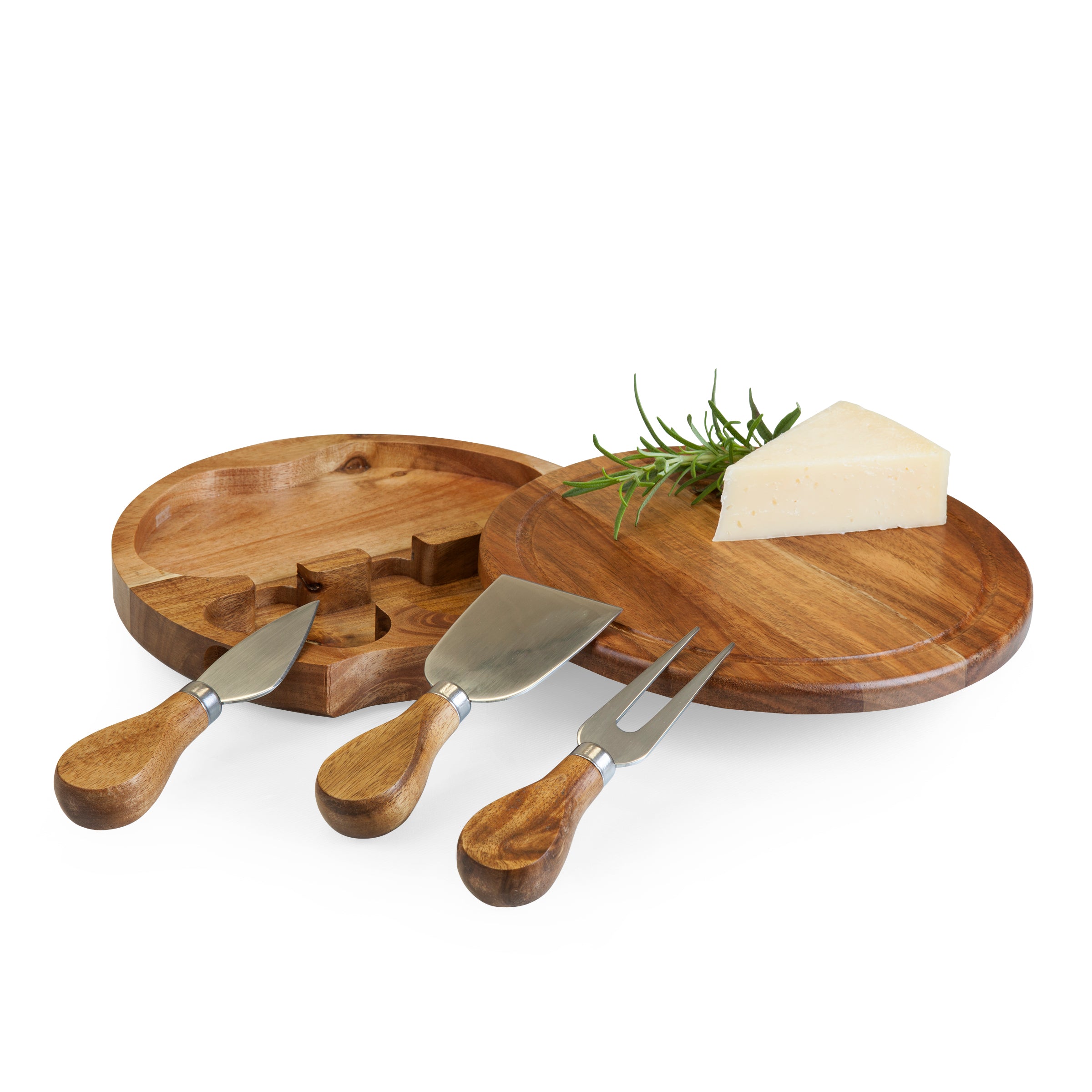 Acacia Brie Cheese Cutting Board & Tools Set