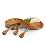 Acacia Brie Cheese Cutting Board & Tools Set