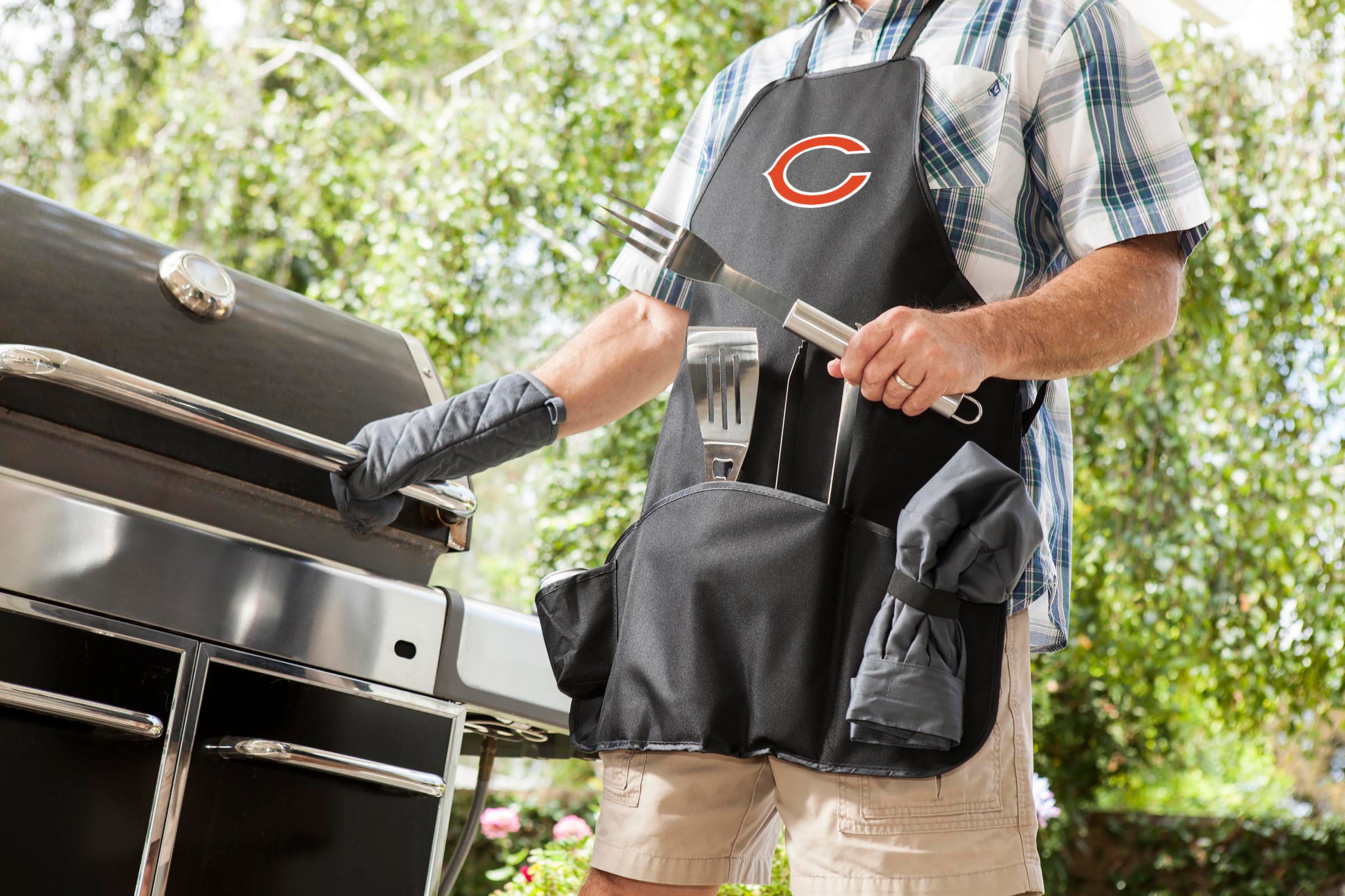 Chicago Bears - BBQ Apron Tote Pro Grill Set