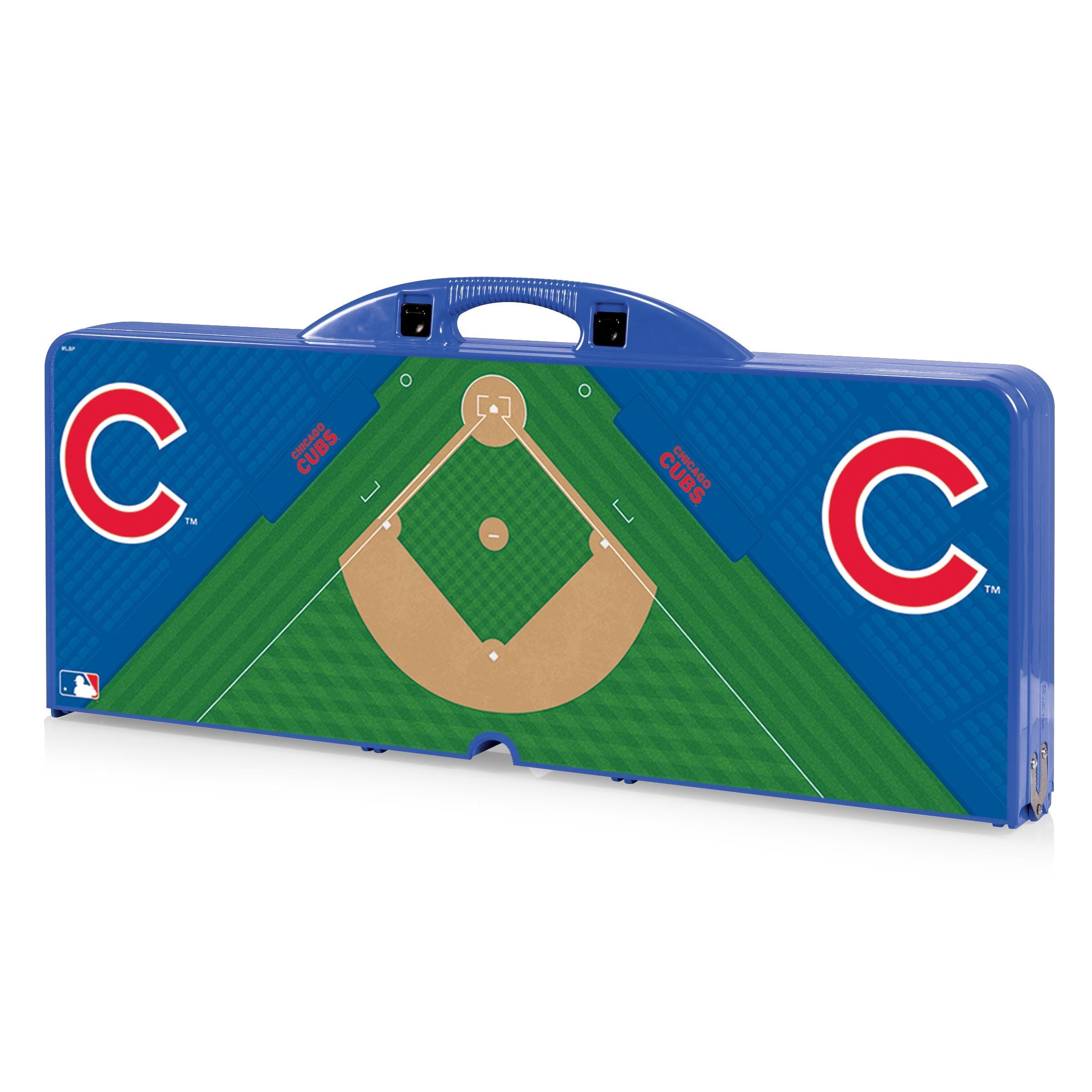 Chicago Cubs Baseball Diamond - Picnic Table Portable Folding Table with Seats