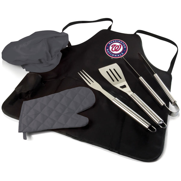 Washington Nationals - BBQ Apron Tote Pro Grill Set