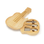 Guitar Cheese Cutting Board & Tools Set