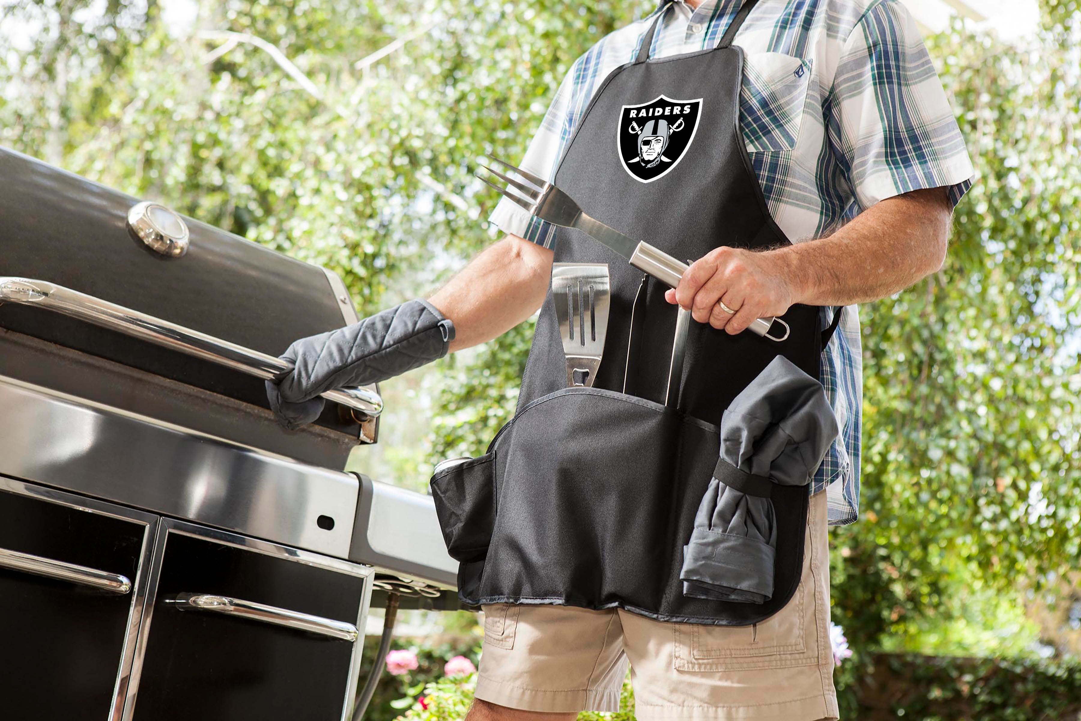 Las Vegas Raiders - BBQ Apron Tote Pro Grill Set