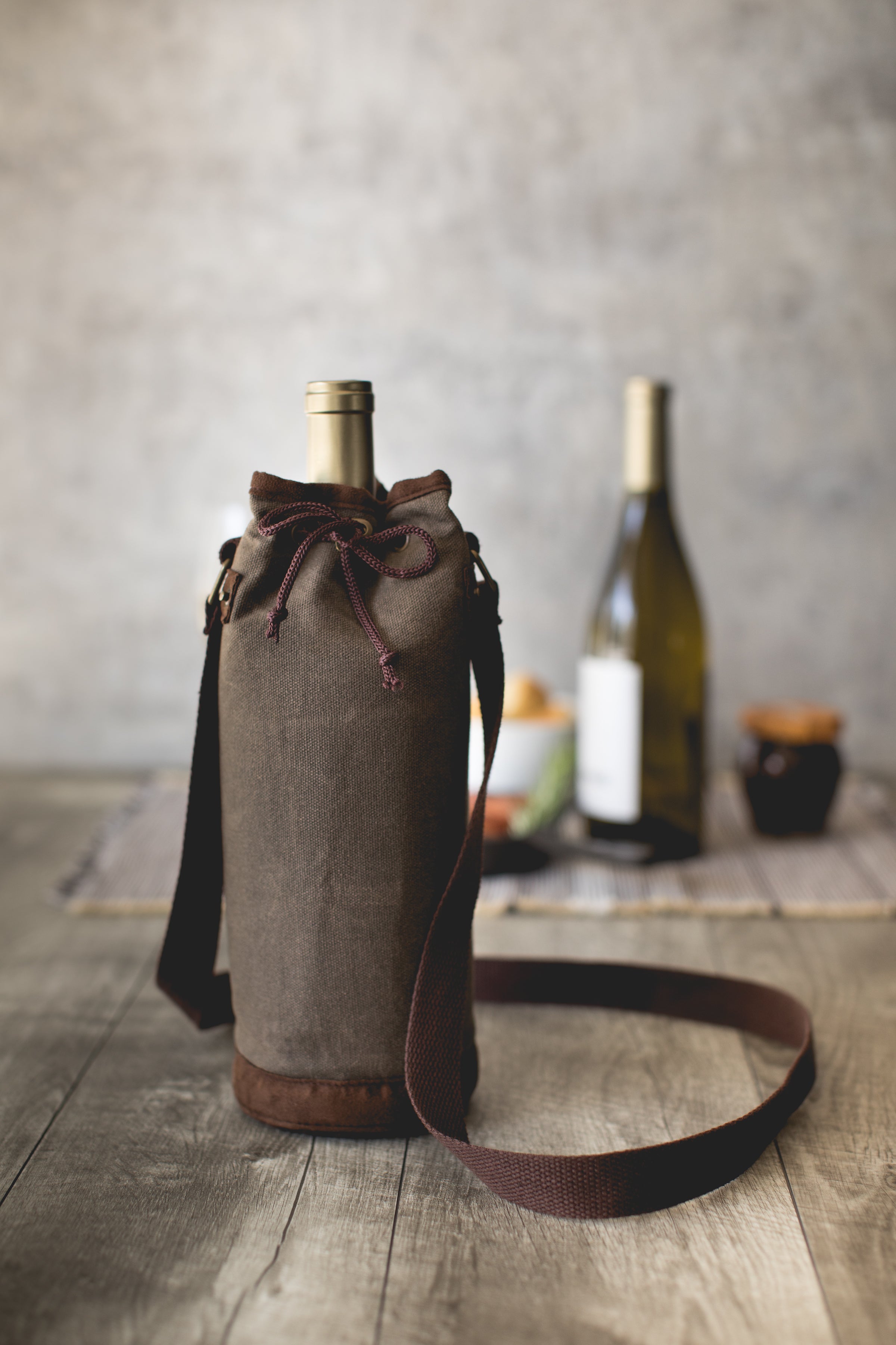 New York Giants - Waxed Canvas Wine Tote