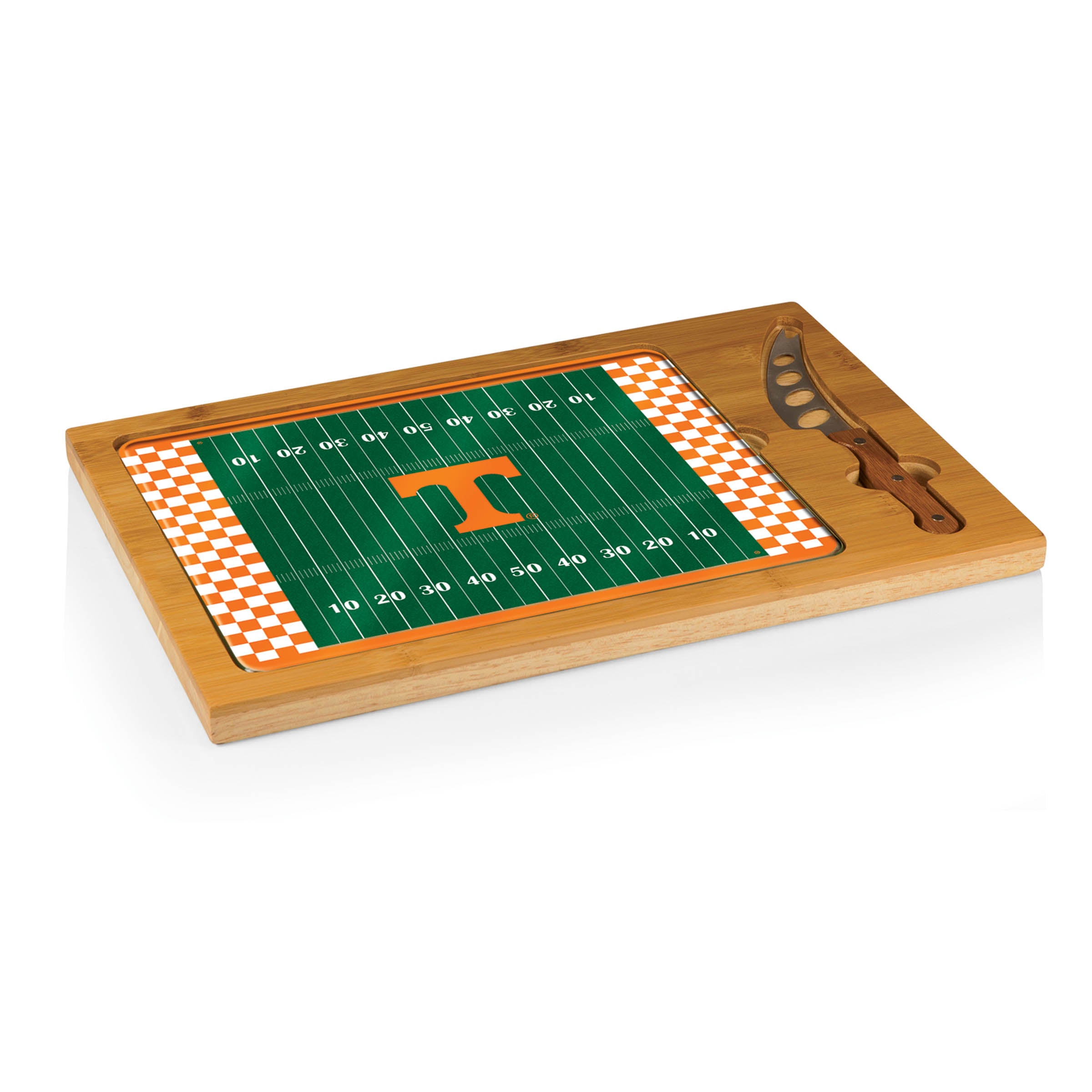 Tennessee Volunteers - Icon Glass Top Cutting Board & Knife Set