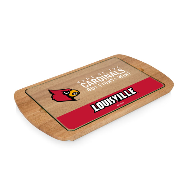 Louisville Cardinals - Billboard Glass Top Serving Tray