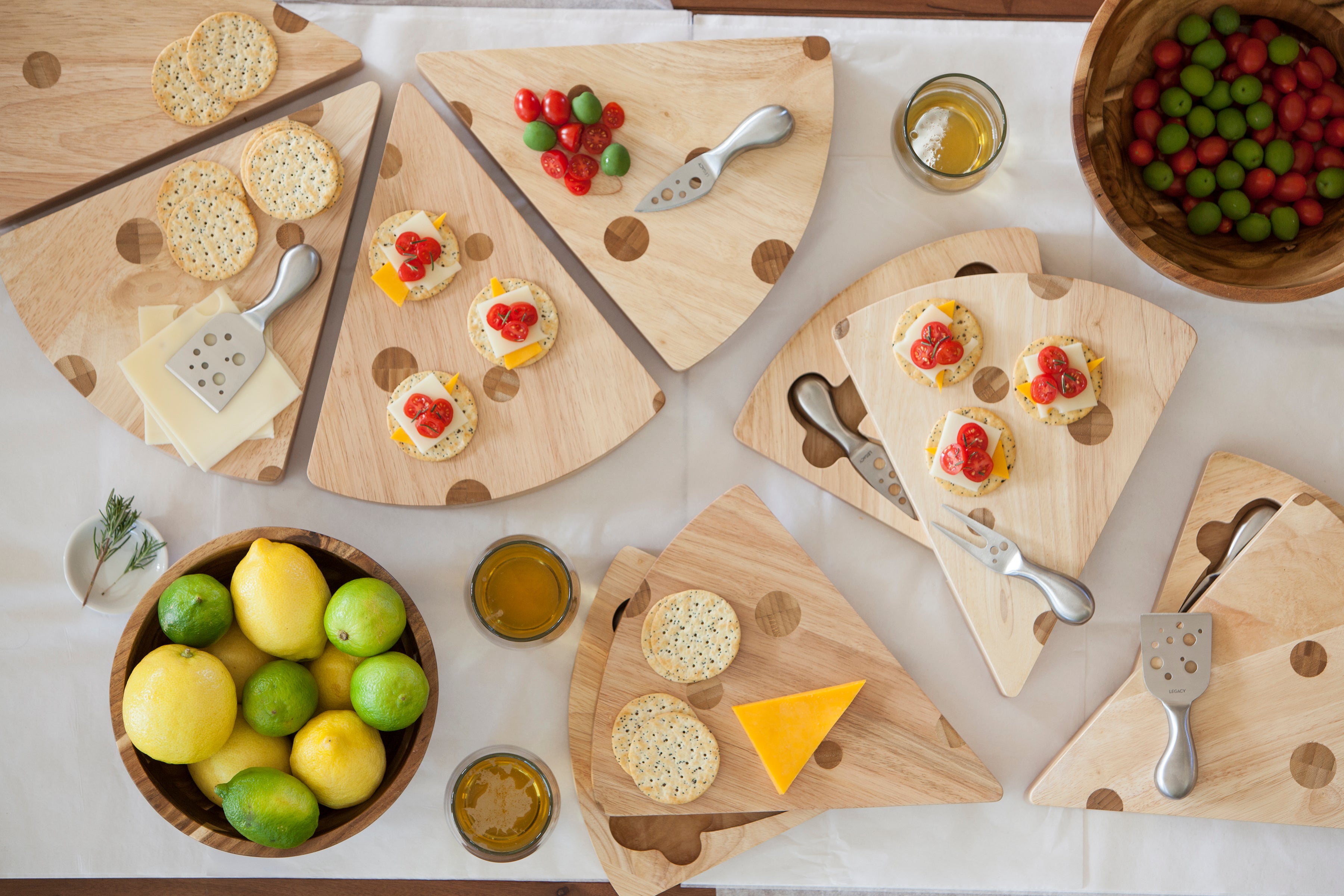 Swiss Cheese Cutting Board & Tools Set