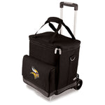 Minnesota Vikings - Cellar 6-Bottle Wine Carrier & Cooler Tote with Trolley