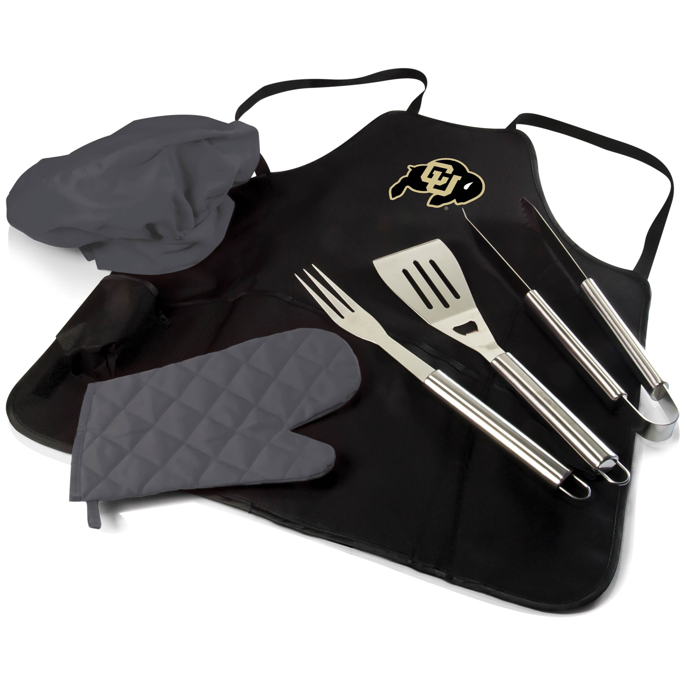 Colorado Buffaloes - BBQ Apron Tote Pro Grill Set