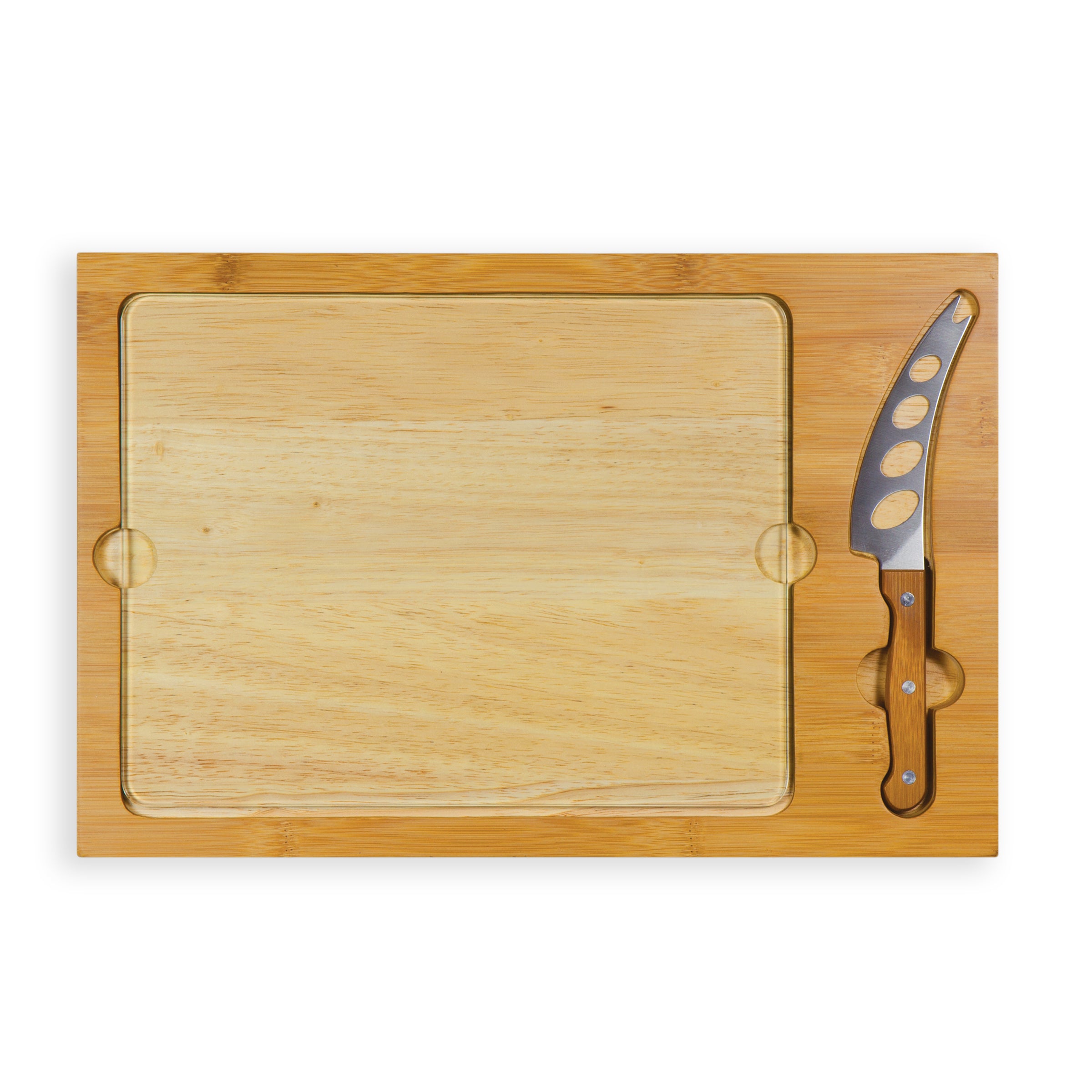 TCU Horned Frogs - Icon Glass Top Cutting Board & Knife Set