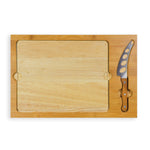 Seattle Kraken Hockey Rink - Icon Glass Top Cutting Board & Knife Set