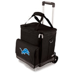 Detroit Lions - Cellar 6-Bottle Wine Carrier & Cooler Tote with Trolley