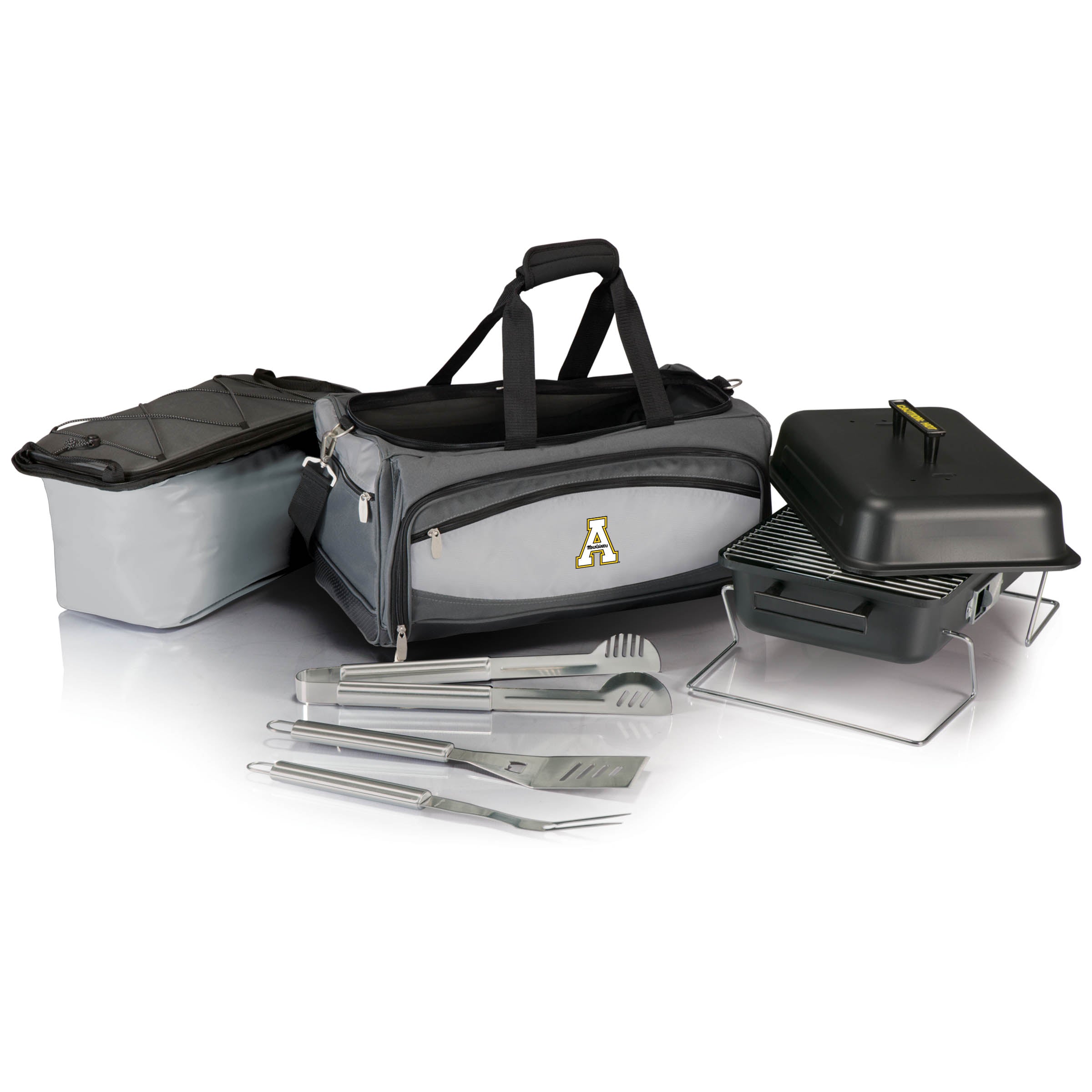 App State Mountaineers - Buccaneer Portable Charcoal Grill & Cooler Tote